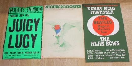 Atomic Rooster and Juicy Lucy and Terry Reid Promotional / Gig posters Juicy Lucy who do you love