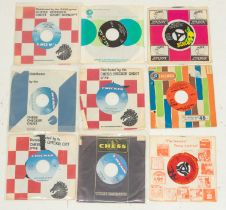 A collection of 45s 7 inch records Jazz, Soul, Blues Rock n Roll, Rock, Reggae Beat, Housed in a