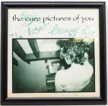 ***AWAY*** The Cure - Signed 12 inch Pictures of You - Signed by band members in green sharpie.