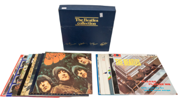 The Beatles Collection - 1978 Blue Box with gold text. Complete with 13 LP Records issued in 1978
