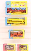 Matchbox: A collection of assorted boxed Matchbox vehicles to comprise: K-3 Hatra Tractor Shovel;