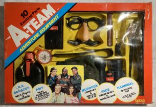 Galoob: A boxed Galoob, A-Team Adventure Equipment Set, missing torch and watch strap, but otherwise