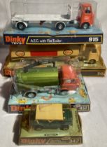 Dinky: A collection of assorted Dinky Toys vehicles to include: AEC Esso Fuel Tanker 945, AEC with