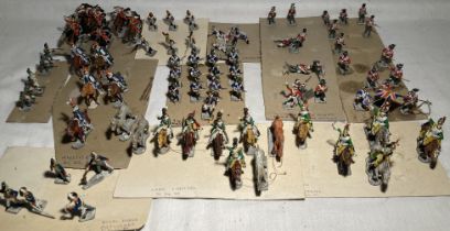 Hinchliffe: A collection of assorted Hinchliffe metal figures and horses, approximately 80 models,