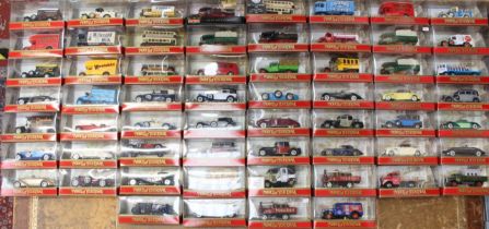 Matchbox: A collection of sixty boxed Matchbox Models of Yesteryear vehicles. Some of the boxes have