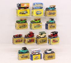 Matchbox: A collection of thirteen boxed Matchbox Models of Yesteryear vehicles to comprise: Y-3,