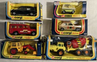 Corgi: A collection of six boxed Corgi Toys vehicles to comprise: Volvo BM 860 S with Rapier Mixer