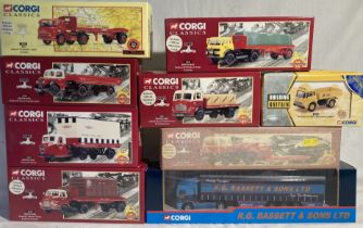 Corgi: A collection of assorted Corgi Classic Commercials to include: Bedford TK BRS 22501,