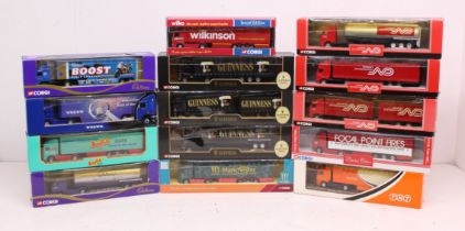 Corgi: A collection of fourteen boxed Corgi lorries. Original boxes. Vehicles in very good