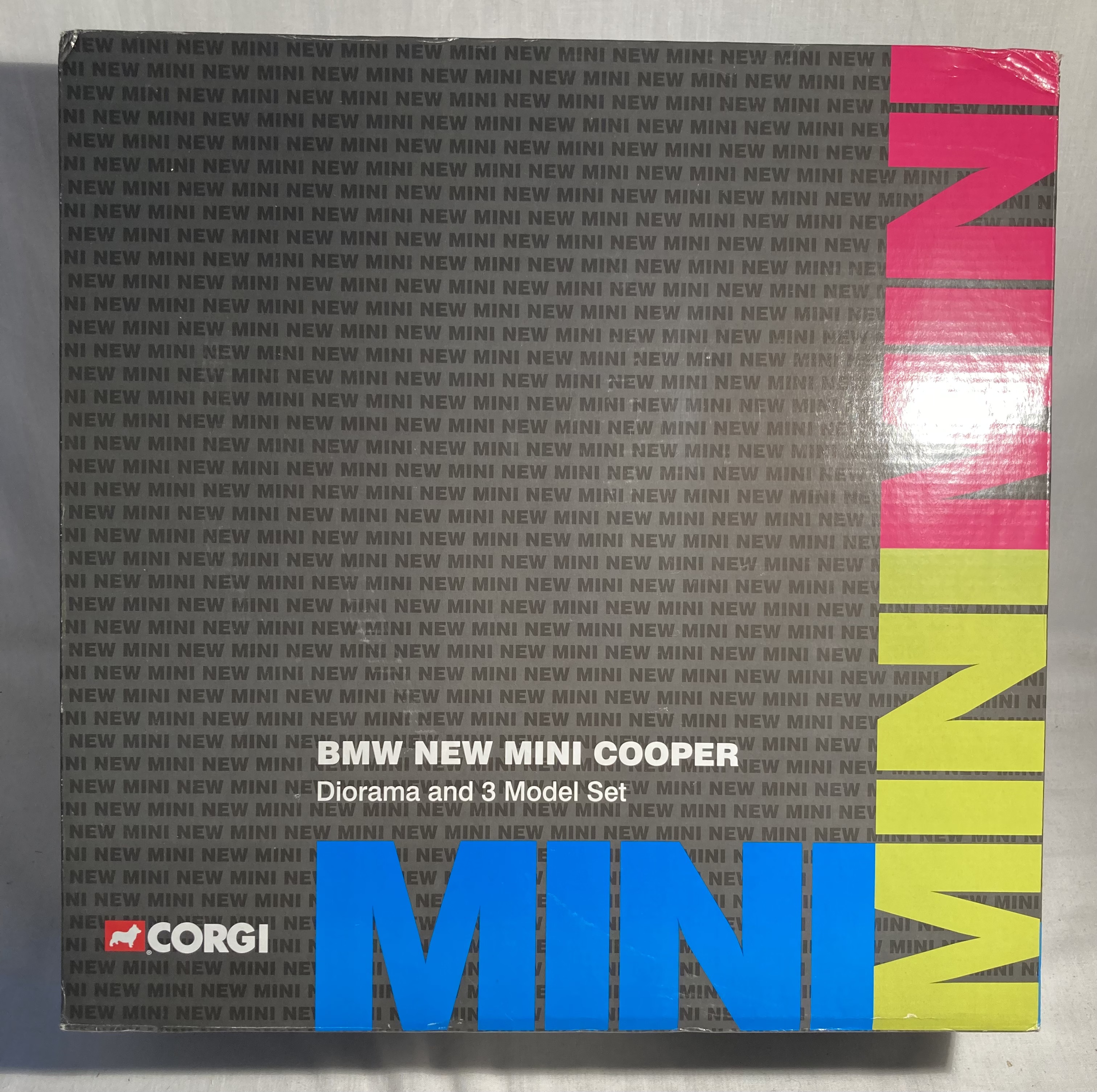 Corgi: A boxed Corgi, BMW New Mini Cooper Diorama and 3 Model Set. CC99121. Unused, still wrapped in