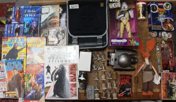 Star Wars: A boxed Star Wars Episode I Darth Maul Interactive Talking Bank; together with a Qui-