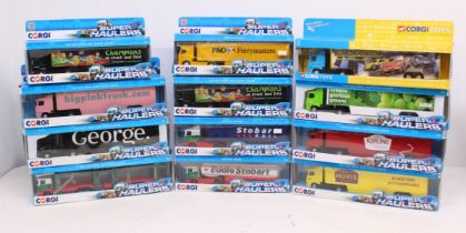 Corgi: A collection of twelve boxed Corgi Superhaulers vehicles. Original boxes. Vehicles in very