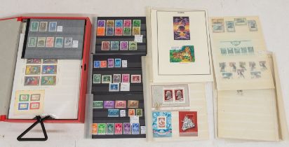 Collection of Russian and Hungarian Stamps in Box and Stickcards, Value seen in the Hungarian from