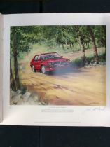 John McConnell signed limited edition print of a Lancia Delta Integrale