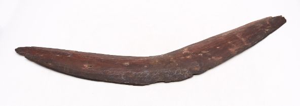 An early 20th Century Aboriginal boomerang.