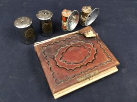 A mixed lot to include; a Victorian, Edwardian or slightly later mixed photograph album to