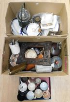 A collection of mixed items to include; Myott & Sons ceramic dinnerware pieces, various mugs, a