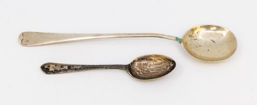 Two 20th century silver spoons, one hallmarked by Cooper Bros, Sheffield, 1919, the other also by