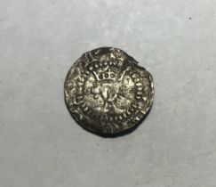 Henry V, Silver Halfpenny, London Mint, Annulets by hair.