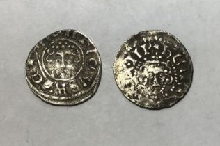 Henry III 1216-72, Short & Long Cross Silver Pennys, Short Cross is London Mint & the Long Cross