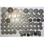 Collection of Pre 20 Sterling Silver Coins including 1890 & 1891 Crowns, Halfcrowns, Florins,