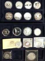 Collection of Silver Proof Coins Commemorating The 1998 French World Cup, including 4 x Gibraltar