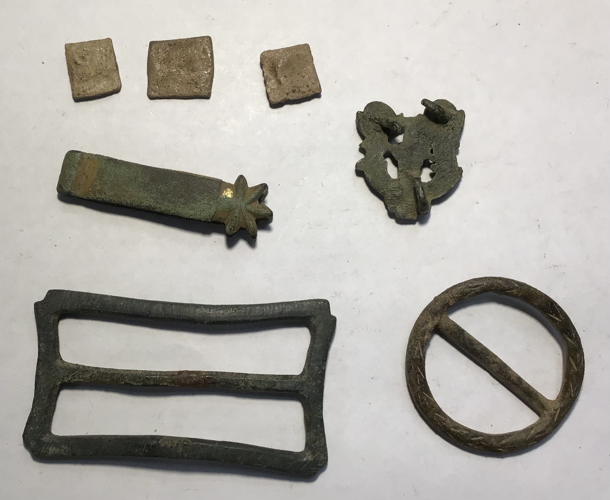 Pair of Medieval copper alloy annular buckle frames. - Image 3 of 4