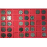 Collection of early Milled Copper Halfpenny Coins from William & Mary, William III & George I. 30 in