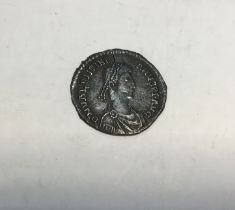 Late Roman Silver Siliqua of Valentinian II.