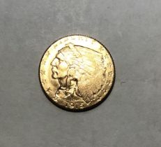 American 1915 Gold $2.5 Dollar Coin. 4.25g