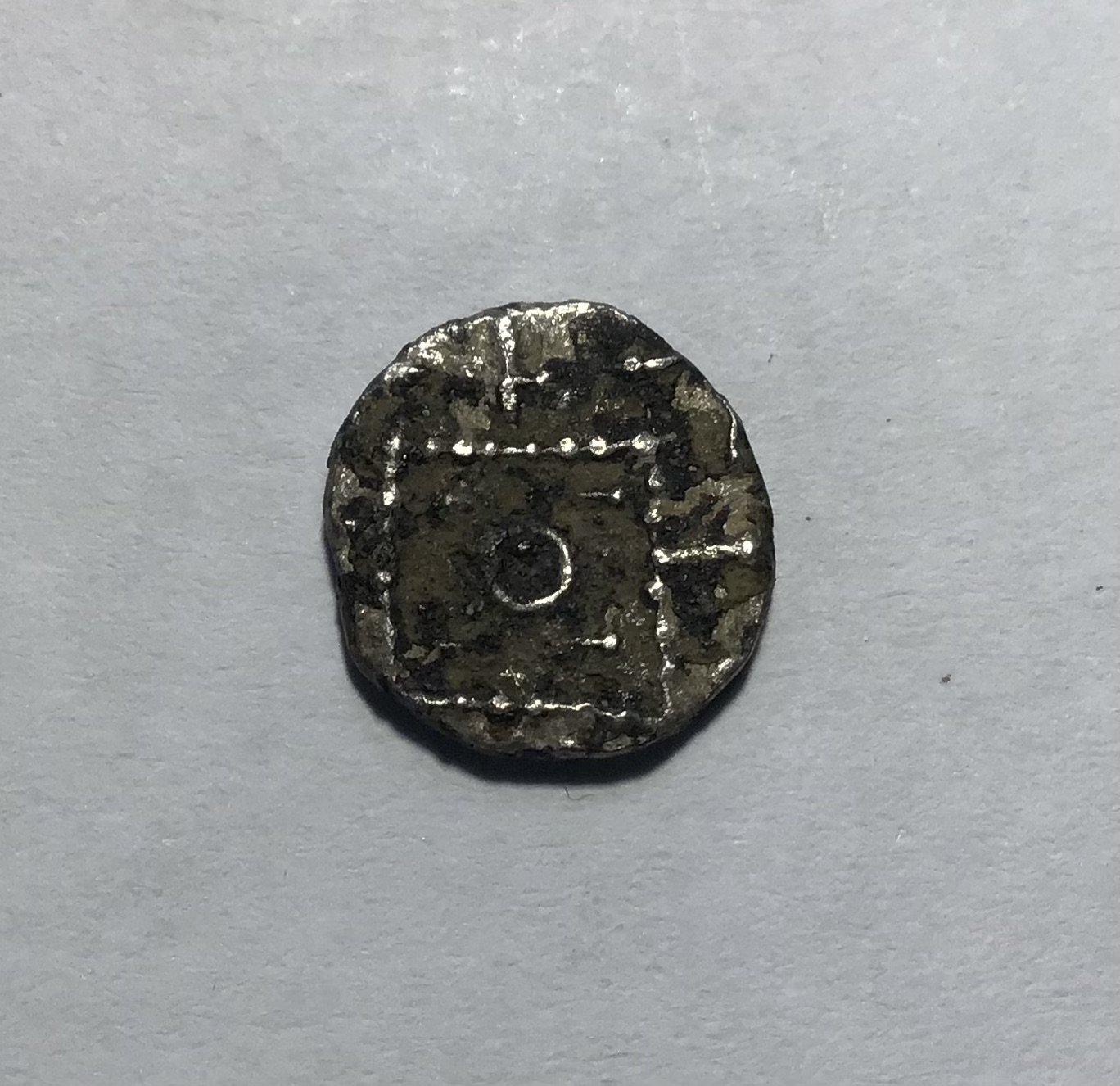 Early Anglo Saxon Silver Sceat, Continental Issue 695-740, Series E. Approximately 11mm diameter, - Image 2 of 3