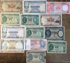 Collection of Hong Kong Banknotes including HSBC, Standard Chartered Bank, The Hong Kong and