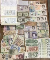 Bank of England Banknotes including £20, £10, £5 and £1 banknotes with prefix runs of 10 £1 and 3 £5