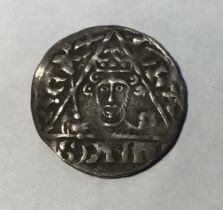 King John Irish Penny, Dublin Mint, rev- Roberd on Dublin.