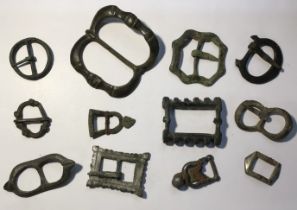 Collection of Medieval and Post Medieval Buckles.