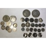 Collection of Pre 20 and Pre 47 Silver British Coins, including George IV 1822 Crown & Victoria 1889