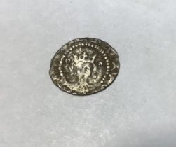 Scarce Henry V, Silver Half Penny, London Mint, Broken Annulets by Crown.