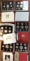 Royal Mint Proof Year sets of 1998, 1999, 2000, 2001, 2002, 2003. All in Original Cases with