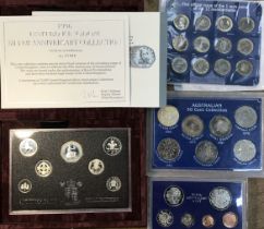 Royal Mint 1996 Silver Proof Anniversary Set of £1 to 1p Commemorating Decimalisation, with