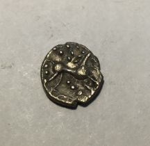 Celtic Britain, Iceni Ecen Silver Unit, early to mid 1st Century, obv- two opposed crescents, rev-