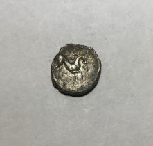Celtic Britain, Iceni Ecen Silver Unit, early to mid 1st Century, obv- two opposed crescents, rev-