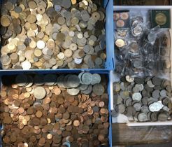 Large Collection of British and World Coins. Approximately 13.8kg.