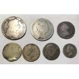 Small collection of British Milled Coins, including Charles II 1679 T.PRIMO (engraved name to