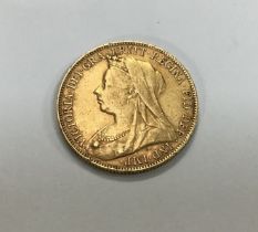 1901P Queen Victoria full sovereign.