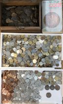 Large Collection of British and World Coins, including Large number of Victoria to Elizabeth II