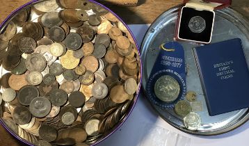 Collection of British and World Coins in one tin.