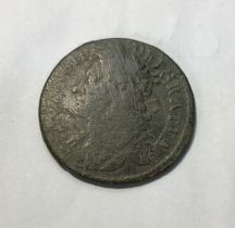 Irish James II Gun Money Halfcrown July 1689- May 1690. Metal Detector found.