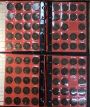 Collection of British Coins, predominantly Victorian Pennies in two date runs from 1860 to 1899,