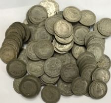 A quantity of pre-1947 coins approximately 1,258g