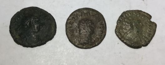 Three Scarce Roman Bronze Follis of Carausius (Usurper in Britain and North west Gaul 286-293).